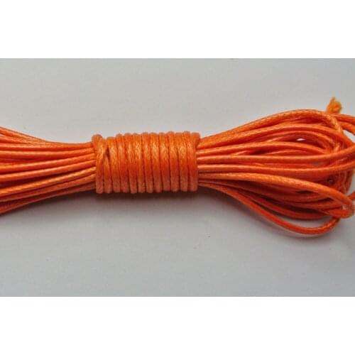 30 Meters Orange Korean Waxed Cord Thread Line 1.5mm for Jewelry String