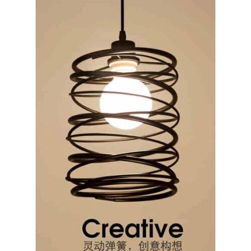 Nordic single head pendant lamp droplight,vintage iron lamp bedroom dining room cafe restaurant aisle retro loft pendant light