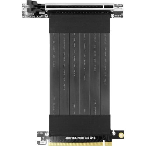 Full Speed 3.0 PCIE X16 Graphics Card Extension Cable Shielded Cable Compatible with ATX Chassis Phanteks Lianli MSI Adapter