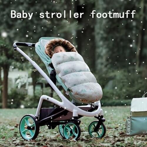 Baby stroller down sleeping bag Stroller accessories for baby Universal stroller footmuff warmly sleep sock Thick pram footcover