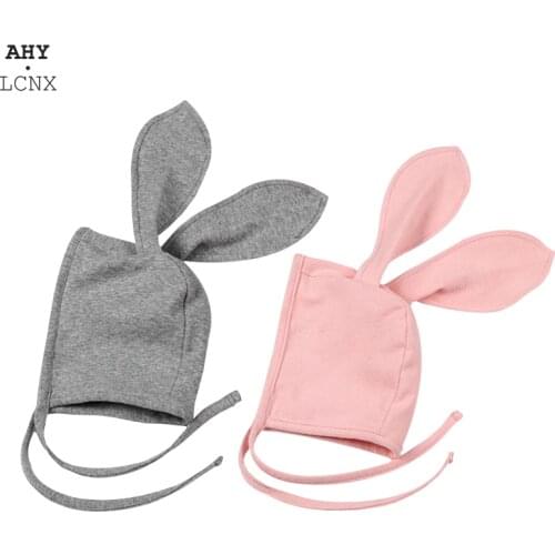 Newborn Baby Hat For Boys Girls Floral Vintage Aviator Cute Rabbit Ears Autumn Spring Cotton Hats Bonnet Infant Caps Photography