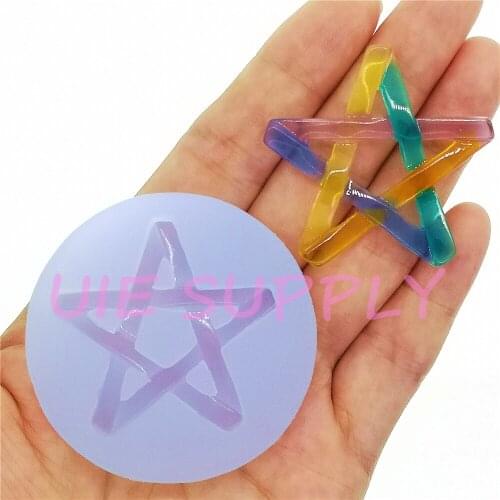 BYL547U 41.8mm x 41.5mm Silicone Mold Fondant Cake Decoration Candy Resin Clay Earrings Necklace Craft Soap Candle FOOD SAFE