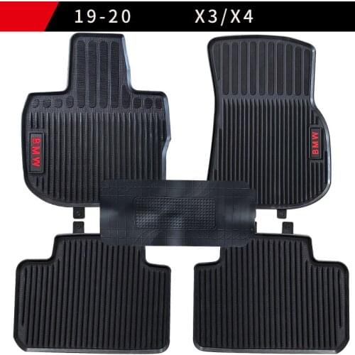 Special No Odor Carpets Waterproof Rubber Car Floor Mats for 2019-2020 year BMW X3 X4