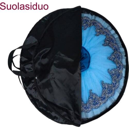 Black Professional Ballet Tutu Bag Rose Red Waterproof Oxford Foldable Soft Ballet Bags Ballet Tutu Case Package