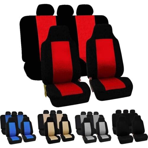 The University for 5 Seat Car Automobile Car Seat Cover Protector Soft Universal for Most Auto Cars SUV Truck Van