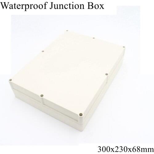 300x230x68mm Waterproof Plastic Enclosure Box Outdoor Cable Connection Junction Electrical Project Case ABS IP65 300*230*68mm
