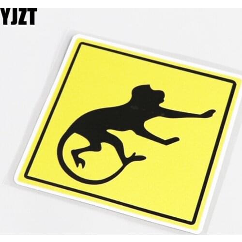 YJZT 14.7CM*14.7CM Cartoon Fun PVC Motorcycle Decal Car Sticker Accessories 13-0601