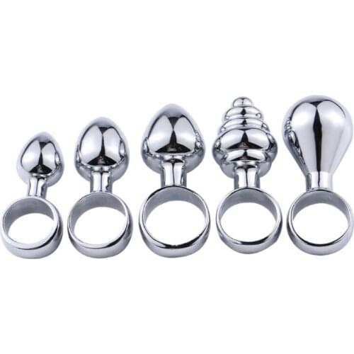 1PC Stainless Steel Butt Plug Anal Bead Stimulator Sex Toys Dildo Anal Plug Gay F42C