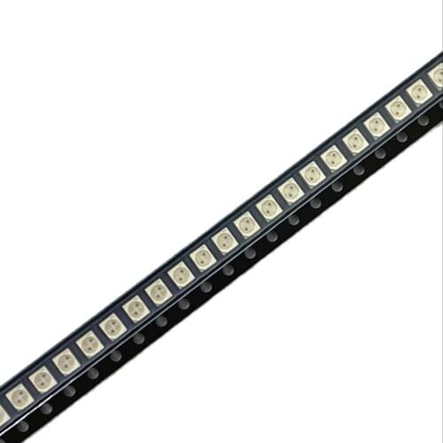 100pcs 3528 Amber red + yellow bicolor LED ( LAY T67B-T2V1-1-1+U2V2-45 ) PLCC-4 , 617nm Amber, 587nm Yellow 50ma reverse pole