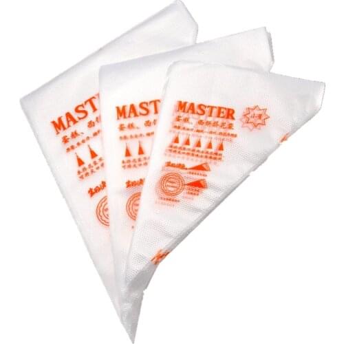 100 PCS Disposable Pastry Bag Icing Piping Cake Pastry Cupcake Decor Bags Fondant Cake Cream Tip Baking Tools