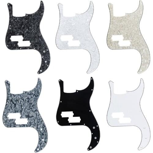 13 Hole P Bass Pickguard Scratch Plate NO Truss Rod Hole & Screws for 4 String Fits Precision Bass Guitar PB Scratch Plate