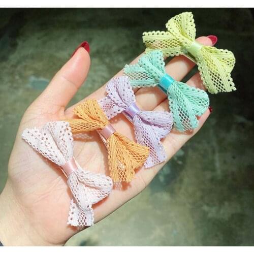 2/3Pcs Solid Baby Cute Flower Bows Hair Clips Kids Girl Hair Clip Children Hairpin Haarspeldjes Barrettes Baby Hair Accessories