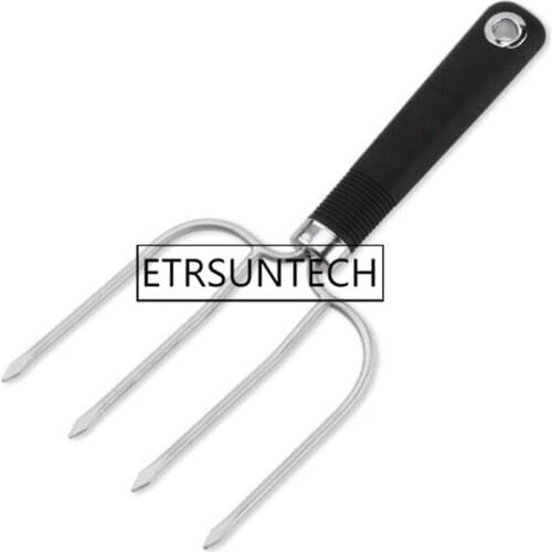 50pcs Four Needle Stainless Steel Turkey Fork Oven Lifter Barbecue Roasting Outdoor Tools Chicken Camping