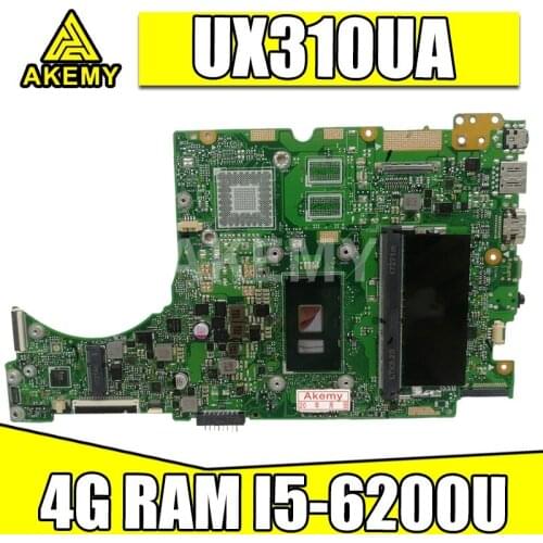 Akemy New mainboard for ASUS UX310UQK UX310UQ UX310UVK UX310UV UX410UQK UX310UA UX310UAK UX410UA Laptop motherboard 4G/I5-6200U