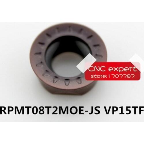 Free Shipping 10PCS cutting blade RPMT08T2MOE-JS VP15TF Turning blade,Suitable for SDGCR/SRDCR/SRACR Lathe tool