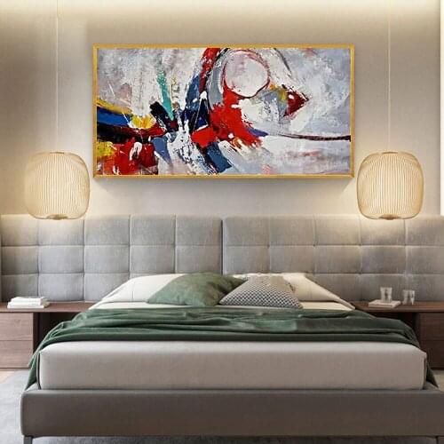 New Handmade Large Modern Canvas Art Oil Painting Knife Thick Oil Paintings For Home Living Room Hotel Decor Wall Art Picture