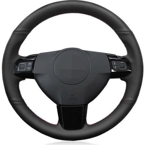 Car Steering Wheel Cover Soft Black Artificial Leather For Opel Zaflra B 2005-2014 Signum Vectra (C) 2005-2009 Holden Astra