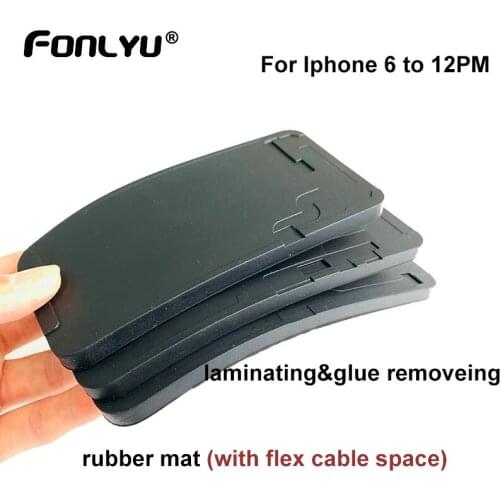 Black Rubber Pad OCA Laminating Mold Mat LCD Screen Refurbish Mould For iPhone 12 11pro max X XS Mobile Phone Repair Tools