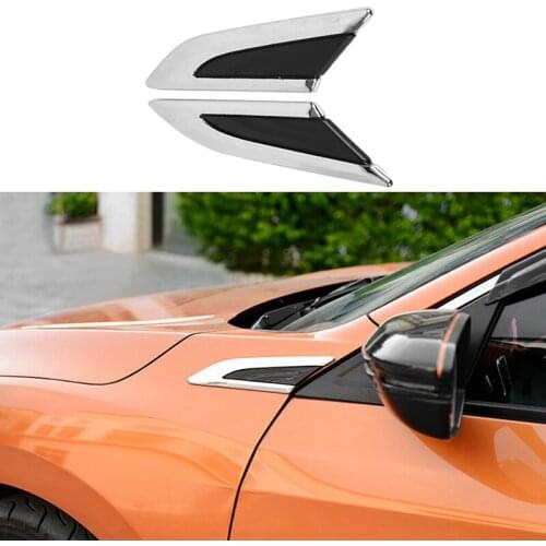 Car Fender Air Port Decorative Cover Side Fender Air Vent Cover Trim for HONDA Civic 2016-2020