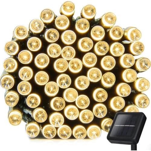 Solar String Lamps For Garden Waterproof Outdoor Lighting 5M 7M 12M 22M 6V Christmas Xmas Holiday Decoration Fairy Solar Battery