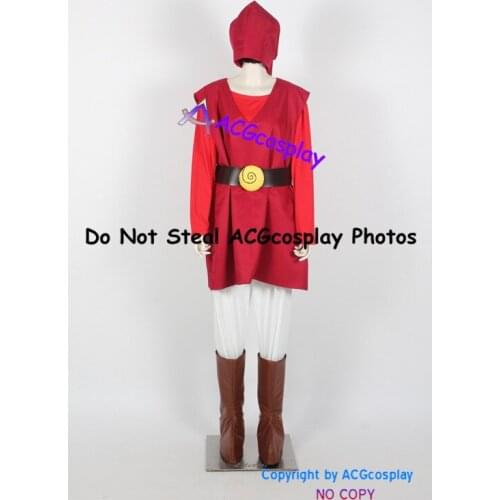 Toon Link Cosplay Costume Red Version costume Include Boots Covers