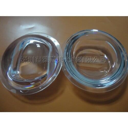 Street lights Lens,diameter 55.5mm, 30 x 120 Degrees concave-convex lens,plastic LED lens