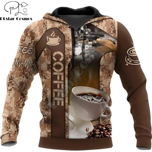 Barista 3D All Over Printed Coffee Men Hoodies Sweatshirt Unisex Streetwear Zipper Pullover Casual Jacket Tracksuits KJ0186