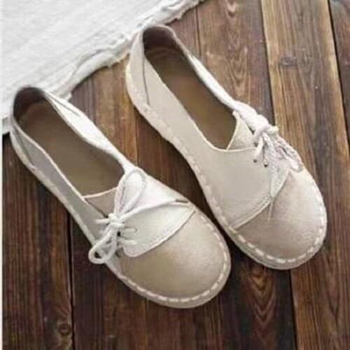 Soft-soled, light Tsutsu, single lace-up, matching, new casual, single, everyday, plus-size womens shoes, off-the-shelf, ladies