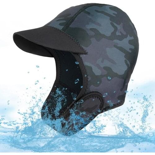 Neoprene 2mm Wetsuit Hood Brim Sun Hat Uv Sun Protection Outdoor Surfing Caps Swimming Kayak Diving Winter Rafting Accessor A5R5
