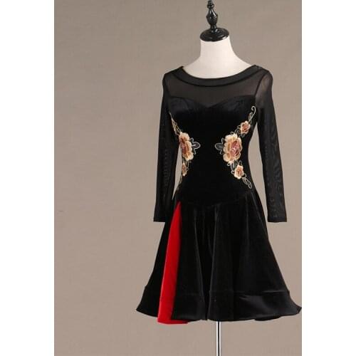 Dancing dress women latin vestido salsa mujer salsa dance dress samba dress dance latin dress for girls lq009