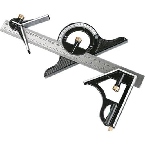 3 In1 Adjustable Ruler Multi Combination Square Angle Finder Protractor 300mm/12"Measuring Set Tools Universal Ruler Right Angle