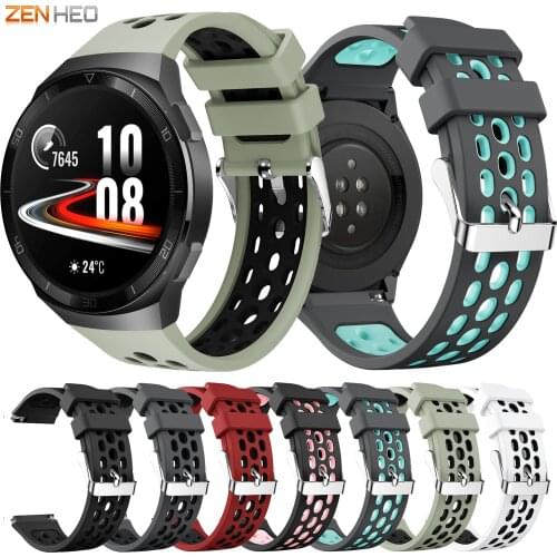 For Huawei Watch GT2e Silicone Watchband Strap Replacement 22mm Watch Band for Huawei Watch GT 2e