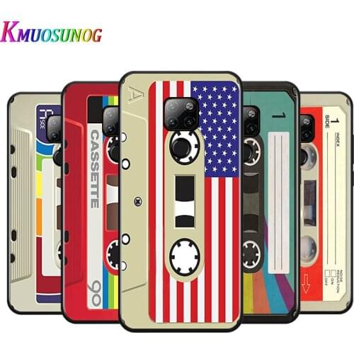 Retro vintage tape for Huawei P Smart Z S Pro Plus 2021 2020 Nova 7i 7 6 SE 5i 5Pro 4E 4 3i 3e 3 2 2i Lite 2 Phone Case