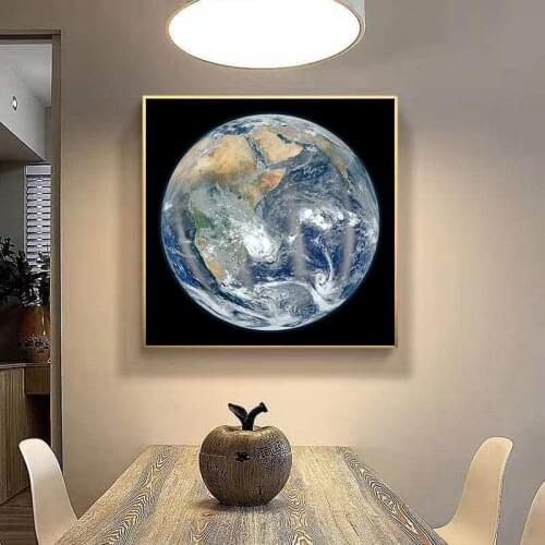 Modern Wall Art Earth Poster Prints Canvas Painting Wall Art Pictures Canvas Poster Print Living Room Home Decorative Paintings