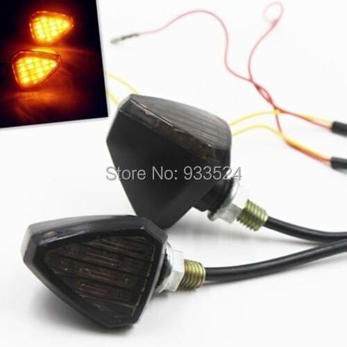 Universal LED Turn Signal Lights Indicator Blinker Motorcycle Street Dirt Bike Dual Sport bike Cruiser Bobber Chopper Touring