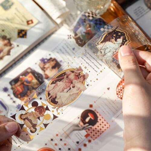 Vintage Washi Tape Antique Masking Tape Decor Colorful Tapes For Diy Craft Planners Scrapbooking Planners