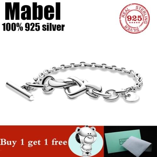 100% 925 Sterling Silver Bracelet FIT Original Authentic Pan Beads Charm Chain Bracelet for Women Luxury Jewelry Snake Bracelet