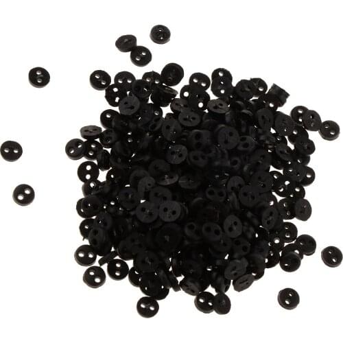 300x DIY Doll Clothes Sewing Crafts 4mm 2 Holes Resin Buttons