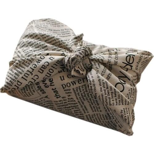 5pcs/lot 50x70cm Vintage Cotton and Linen Heat Insulation Newpapers Table Napkin Photography Props