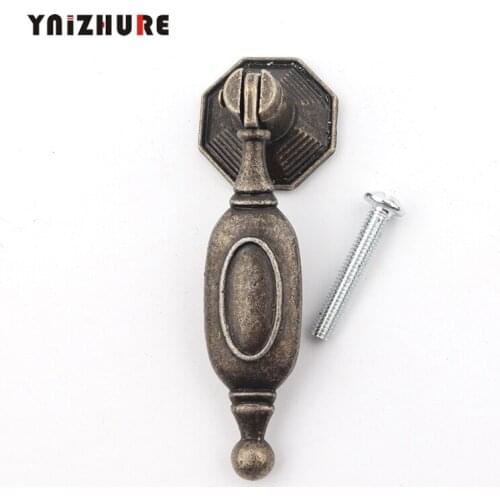 8Pcs Antique Alloy Handle,Drawer Wardrobe Door Handle,Chinese Single Hole Handle,Furniture Hardware,Bronze Tone
