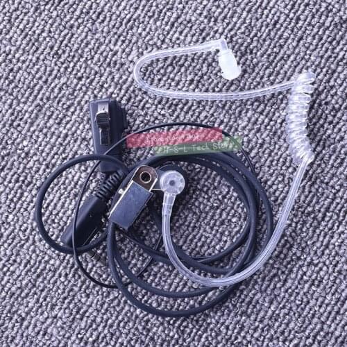 Accessories Air Acoustic PTT Earpiece with Microphone In-ear CB Radio headset For Baofeng For Kenwood 888S UV5R Walkie Talkie