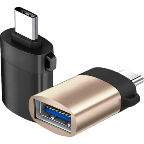 CatXaa USB3.0 Type-C OTG Cable Connector Key chain Type C Adapter for Mobile phone laptop usb flash mouse keyboard