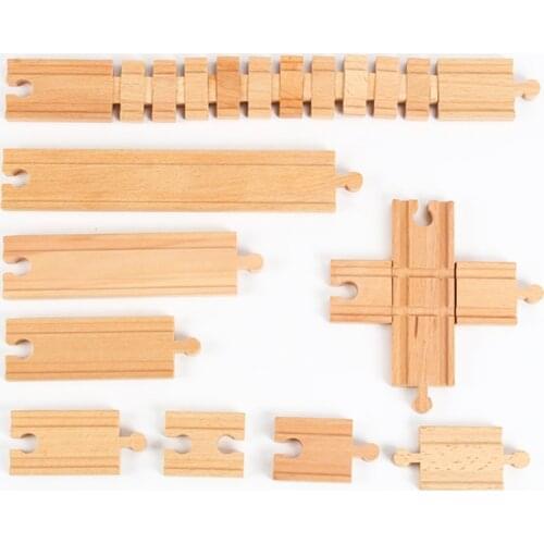 All Kinds Wooden Railway Train Track Accessories Beech Wooden Tracks Set Bridge Parts Fit Biro Brand Train Toys