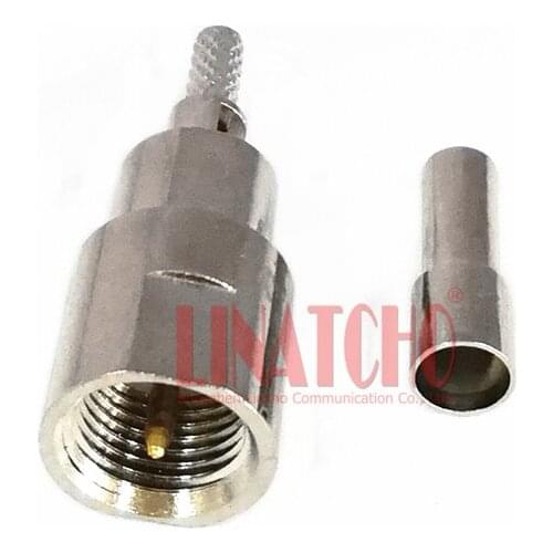 For RF coaxial cable RG316 RG174 RG178 LMR100 crimp straight FME male plug connector
