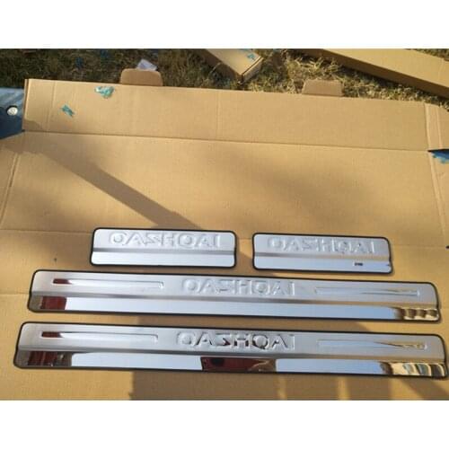 For Nissan Qashqai J11 2015-2017 2018 Stainless Door Sills Kick Plate Scuff Guard Pedal Protectors Sticker Car Styling Accessory