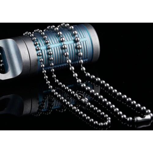 EDC Accessories DIY Key Chain Pendant 65cm Titanium Bead Chain Outdoor Light Keyring