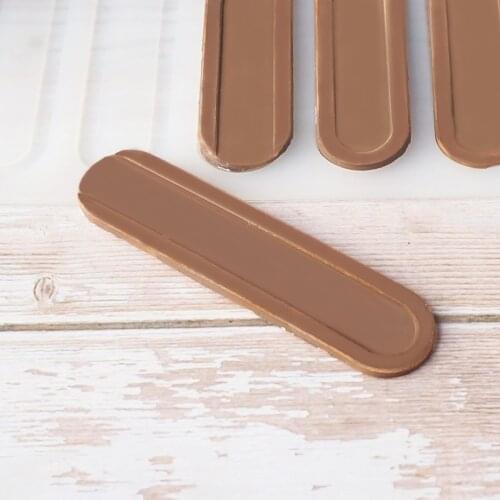 The elliptical strip shape Non-stick Silicone Chocolate Mold Ice Molds Cake Mould Bakeware Baking Tools