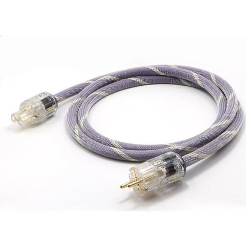 Hifi OFC Pure Copper EU Schuko AC Mains Power Cable P-029E/C-029 schuko AC power cable