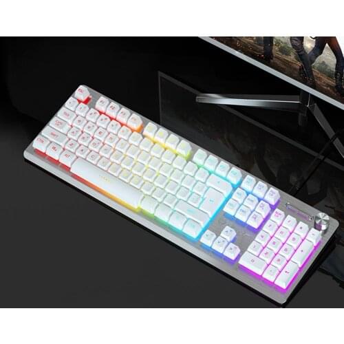 Exquisite Design High Quality LED Backlit USB Gaming Keyboard Fashion Mechanical Keyboard Gaming Esports film keyboard