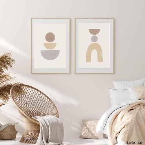 Modern Bohemian Boho Style Canvas Painting Poster Print Wall Art Picture for Bedroom Living Room Interior Home Decor No Frame